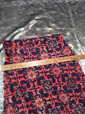 LuLaRoe Maxi Skirt Size L Red/Black print BUNDLE!!!